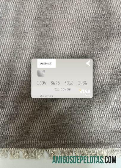 Liechtenstein Valartis Bank Visa Cartão de Débito Photolook Front exemplo